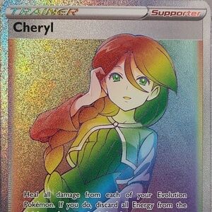 Cheryl 173/163 Pokemon TCG Ultra Rare Full Art Rainbow
